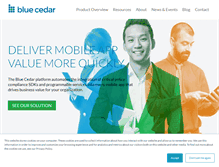 Tablet Screenshot of bluecedar.com